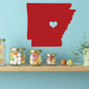 Arkansas State Silhouette Wall Decor - Vinyl Decal for Home Decor - Living Room, Family Room, Kitchen or Bedroom Decoration