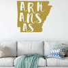 Arkansas Wall Decor Vinyl Decal State Silhouette for Living Room, Bedroom