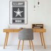 Army Medic Wall Decal - Vinyl Art Decor for Room, Office or Man Cave Decoration