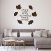 Autumn Leaves Wall Decal ' 'What if I fall? Oh but darling, what if you fly? ' - Erin Hanson Quote ' Vinyl Decor for Living Room, Family Room or Home Decoration