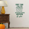 Autumn Season Wall Decal ' 'Every Year I Fall For Pumpkins'- Vinyl Decor for Living Room, Family Room or Home Decoration
