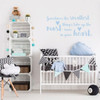 Baby Room Vinyl Wall Decal - "Sometimes the Smallest Things Take Up the Most Room in Your Heart" - Nursery Decor, Home Decoration for Children