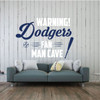Baseball Wall Decal | Los Angeles Wall Decor | Vinyl Sticker for Sports Team Athlete Bedroom Decoration, Playroom or Home | ManCave Gift