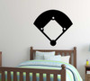 Baseball Wall Decals Baseball/Softball Field Sticker Design for Kids Room, Sports Fans, Home Decor