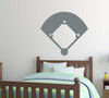 Baseball Wall Decals Baseball/Softball Field Sticker Design for Kids Room, Sports Fans, Home Decor