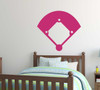 Baseball Wall Decals Baseball/Softball Field Sticker Design for Kids Room, Sports Fans, Home Decor