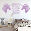 Be A Unicorn Wall Decal - Always Be Yourself - Vinyl Decor For Girl's Bedroom, Playroom or Bathroom - Kids Home Decorations
