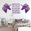 Be A Unicorn Wall Decal - Always Be Yourself - Vinyl Decor For Girl's Bedroom, Playroom or Bathroom - Kids Home Decorations