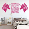 Be A Unicorn Wall Decal - Always Be Yourself - Vinyl Decor For Girl's Bedroom, Playroom or Bathroom - Kids Home Decorations