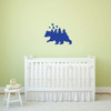 Bear Nursery Decor Vinyl Wall Decal Nature Scene with Trees, Moon, Stars Silhouettes