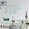 Bear Wall Decal - Geometric Animal Silhouette - Boys or Girl's Bedroom Decoration, Playroom or Nursery Room or Home Decor