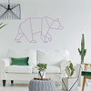Bear Wall Decal - Geometric Animal Silhouette - Boys or Girl's Bedroom Decoration, Playroom or Nursery Room or Home Decor