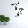 Bible Verse Wall Decal - Greater Is He - Christian Vinyl Scripture and Religious Home Decor or Church Decoration