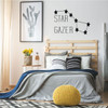 Big Dipper Vinyl Wall Decal for Kids Rooms or Baby Nurseries - Star Gazer Lettering Design for Boy's or Girl's Bedroom or Playroom