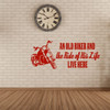 Biker Grandpa Gifts - "An Old Biker and The Ride Of His Life" With Motorcycle Image -Vinyl Decal Home Decor