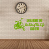 Biker Grandpa Gifts - "An Old Biker and The Ride Of His Life" With Motorcycle Image -Vinyl Decal Home Decor