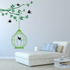 Bird Wall Decals Vinyl Decor Stickers for Family Room, Pet Shop, Aviary, Museum, School Classroom