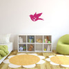 Bird Wall Decor - Vinyl Sticker Art Silhouette for Home, Room, Girl's Bedroom or Playroom Decoration