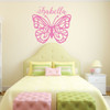 Butterfly Wall Decor - Stain Glass Butterfly Decal - Vinyl Art Decor for Home. Bedroom, Playroom or Study Area.