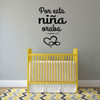 Calcomania para Ni'as - 1 Samuel 1:27 Bible Verse - Spanish Vinyl Wall Decor Lettering for Baby Girl Nursery