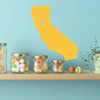 California State Decal with Heart - Vinyl Art Decor for Home, Bedroom or Living Room Decoration