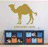 Camel Home Decor Wall Decal - Desert Themed Vinyl Decor for Child's Bedroom, Playroom, or School Classroom - Decoration for Zoo or Travel Agency