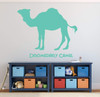 Camel Home Decor Wall Decal - Desert Themed Vinyl Decor for Child's Bedroom, Playroom, or School Classroom - Decoration for Zoo or Travel Agency