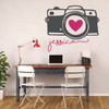 Camera Wall Decor - Oh Shoot - Photography Wall Decor - Vinyl Wall Decal For Bedroom, Playroom Or Study Area.