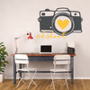 Camera Wall Decor - Oh Shoot - Photography Wall Decor - Vinyl Wall Decal For Bedroom, Playroom Or Study Area.