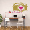 Camera Wall Decor - Oh Shoot - Photography Wall Decor - Vinyl Wall Decal For Bedroom, Playroom Or Study Area.