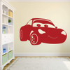 Cars Sally Vinyl Decoration - Pixar Wall Decal - Personalized Removable Art Sticker for Bedroom, Playroom, or Gameroom