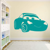 Cars Sally Vinyl Decoration - Pixar Wall Decal - Personalized Removable Art Sticker for Bedroom, Playroom, or Gameroom