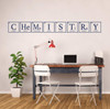 Chemistry Themed Vinyl Sticker Wall Decal