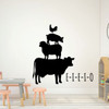 Children Room Decor - Chicken, Pig, Sheep, Cow - E-I-E-I-O - Decoration for Bedroom, Playroom or Nursery Room