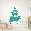 Children Room Decor - Chicken, Pig, Sheep, Cow - E-I-E-I-O - Decoration for Bedroom, Playroom or Nursery Room