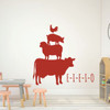 Children Room Decor - Chicken, Pig, Sheep, Cow - E-I-E-I-O - Decoration for Bedroom, Playroom or Nursery Room