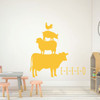 Children Room Decor - Chicken, Pig, Sheep, Cow - E-I-E-I-O - Decoration for Bedroom, Playroom or Nursery Room