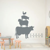 Children Room Decor - Chicken, Pig, Sheep, Cow - E-I-E-I-O - Decoration for Bedroom, Playroom or Nursery Room