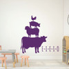 Children Room Decor - Chicken, Pig, Sheep, Cow - E-I-E-I-O - Decoration for Bedroom, Playroom or Nursery Room