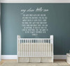 Children Room Decor - My Dear Little One - Boys or Girl's Bedroom Decoration, Playroom or Nursery Room