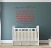 Children Room Decor - My Dear Little One - Boys or Girl's Bedroom Decoration, Playroom or Nursery Room
