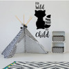 Children's Room Wall Decal - Run Wild My Child - Boys or Girl's Bedroom Decoration, Playroom or Nursery Room Decor
