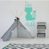 Children's Room Wall Decal - Run Wild My Child - Boys or Girl's Bedroom Decoration, Playroom or Nursery Room Decor