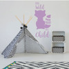 Children's Room Wall Decal - Run Wild My Child - Boys or Girl's Bedroom Decoration, Playroom or Nursery Room Decor