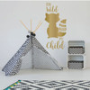 Children's Room Wall Decal - Run Wild My Child - Boys or Girl's Bedroom Decoration, Playroom or Nursery Room Decor