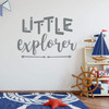 Children's Room Wall Decal ' 'Little Explorer' with Arrow Design - Boys or Girl's Bedroom Decoration, Playroom or Nursery Room Decor