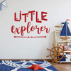 Children's Room Wall Decal ' 'Little Explorer' with Arrow Design - Boys or Girl's Bedroom Decoration, Playroom or Nursery Room Decor