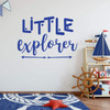 Children's Room Wall Decal ' 'Little Explorer' with Arrow Design - Boys or Girl's Bedroom Decoration, Playroom or Nursery Room Decor
