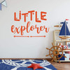 Children's Room Wall Decal ' 'Little Explorer' with Arrow Design - Boys or Girl's Bedroom Decoration, Playroom or Nursery Room Decor