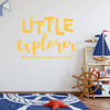 Children's Room Wall Decal ' 'Little Explorer' with Arrow Design - Boys or Girl's Bedroom Decoration, Playroom or Nursery Room Decor